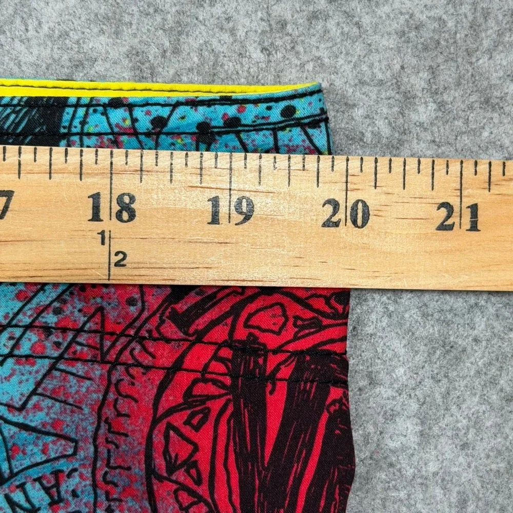 Vans Board Shorts Mens 40 Blue Black Graffiti Print Swim Trunks Skate